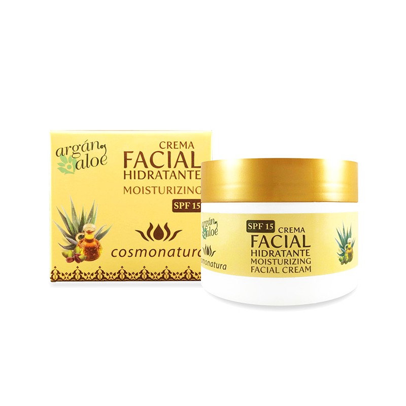 CREMA HIDRATANTE FACIAL ARGAN - ALOE 100 ml